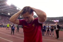 بالفيديو والصور.. توتي يودع روما بالدموع