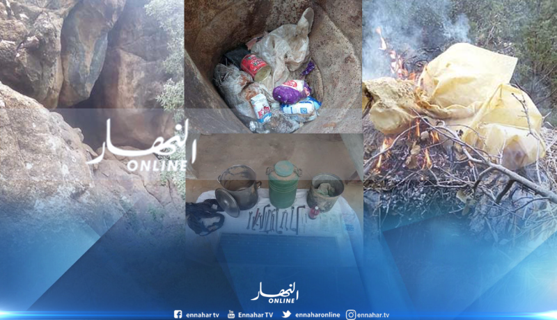 بالصور تدمير مخبأين للإرهاب في باتنة
