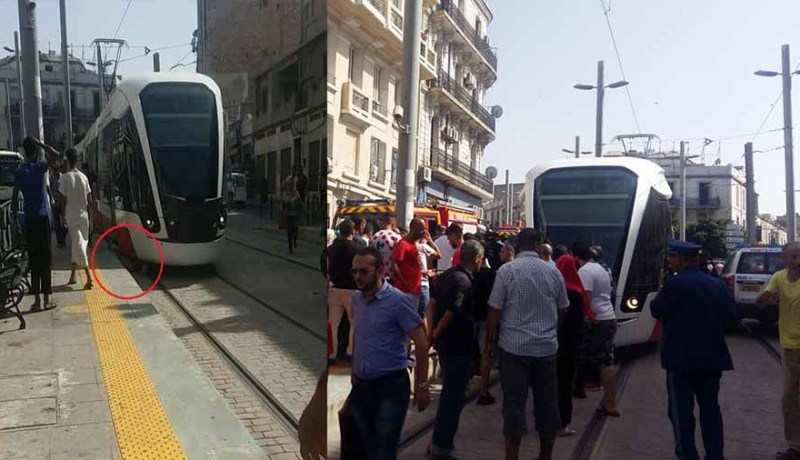 بالصور.. “ترامواي” يدهس شابا في وهران