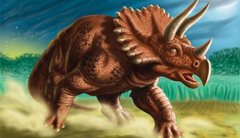 الديناصورات القديمة كانت بثلاث قرون و طوق