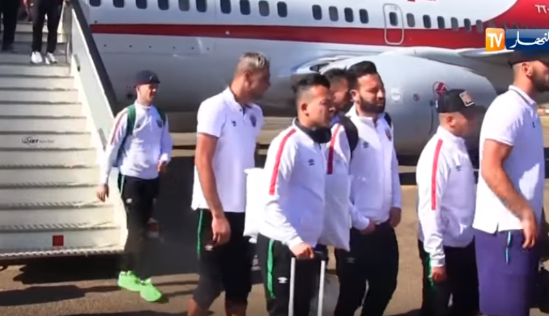 بالفيديو : بعثة مولودية الجزائر تحط الرحال بسوازلاندا