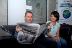 مدير المركز الثقافي البريطاني يختار مقر جريدة ''النهار'' لمتابعة لقاء بلاده