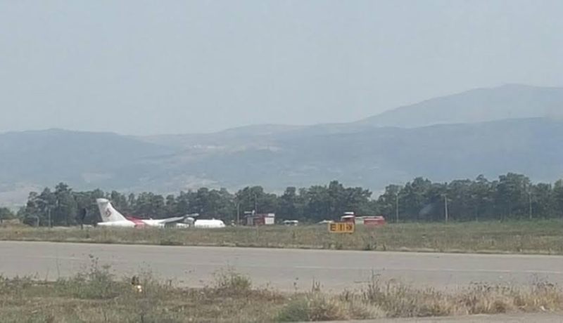 إنحراف طائرة للخطوط الجوية عند هبوطها في مطار هواري بومدين