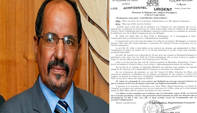 بالوثيقة.. السفير المغربي يعترف بشراء ذمة مسؤول أممي في مأدبة غداء