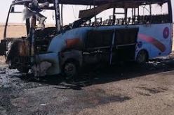 إحتراق حافلة لنقل التلاميذ في حاسي مسعود