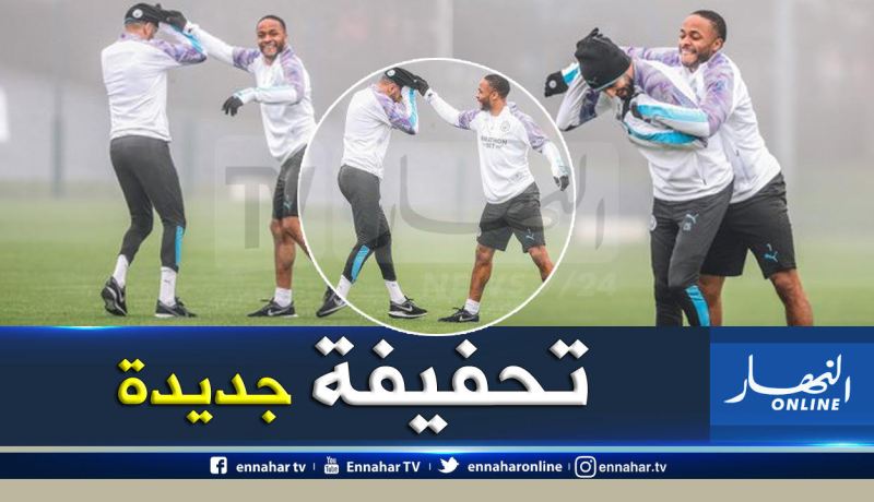 بالصور.. “محرز” يرفض الكشف عن تسريحة شعره الجديدة !!