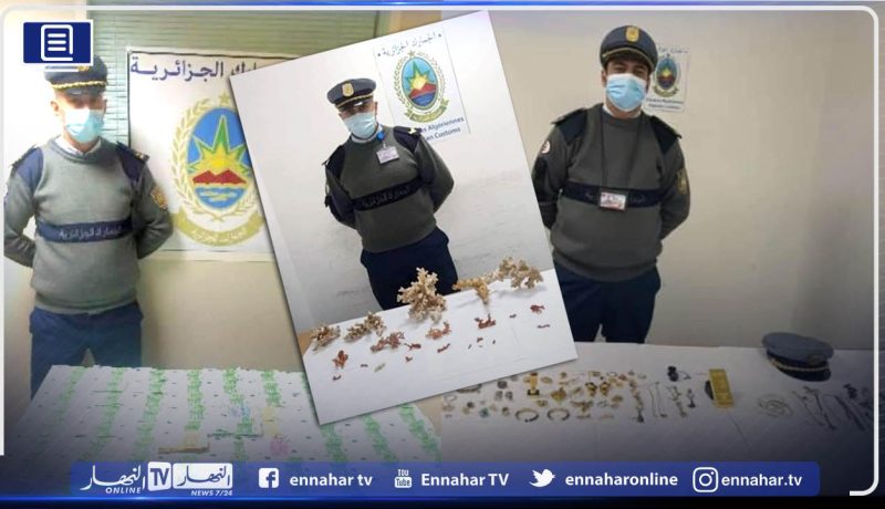 جمارك مطار هواري بومدين يحجزون أكثر من 3 كغ ذهب وكمية معتبرة من العملة الأجنبية