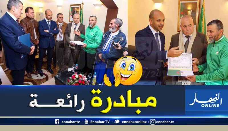بالصور.. “برناوي” يمنح شقة لوالد المصارع المرحوم “عبد الباسط بوزار”