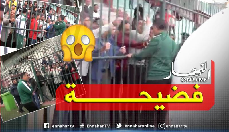 بالفيديو.. مُدرب جمعية وهران يعتدي على مناصر ويتسبب في مهزلة