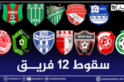 بعد صعود إتحاد ورقلة وشباب برج منايل.. سقوط 12 فريق إلى قسم ما بين الرابطات