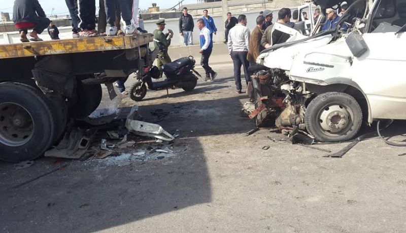 حادث مرور خطيرعلى مستوى الطريق السريع بالدار البيضاء في الجزائر