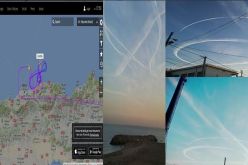 بالصور… تحليق غير عادي لطائرة سعودية فوق السواحل الجزائرية