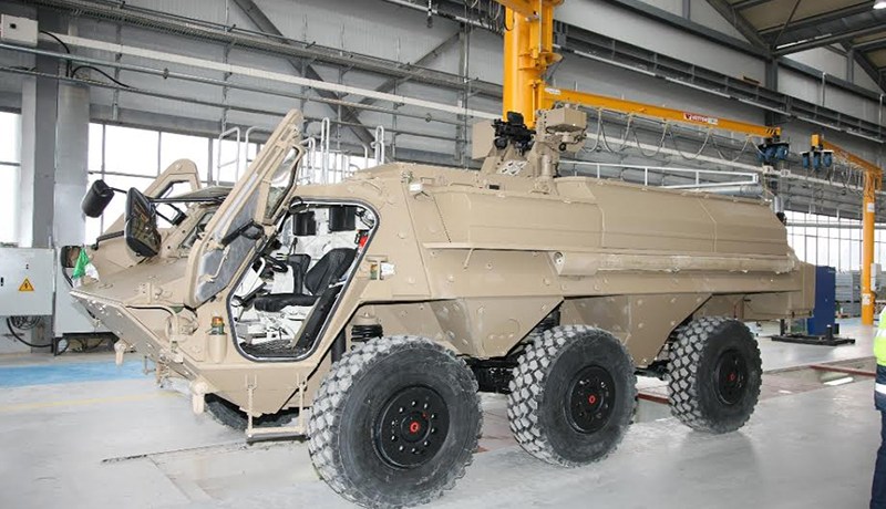 تصنيع عربات مدرّعة مدولبة سداسية الدفع بعين سمارة