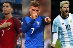 غريزمان و رونالدو وميسي في الصراع على لقب أفضل لاعب في العالم 2016