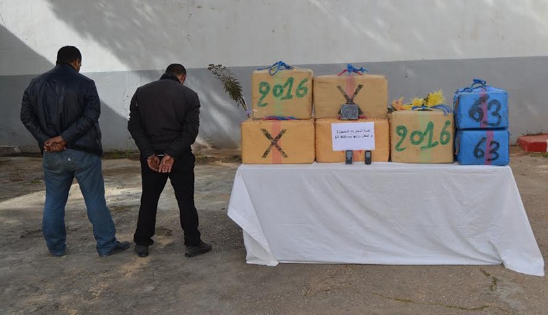 حجز قرابة 36.4 طن من الكيف بتلمسان خلال سنة 2016