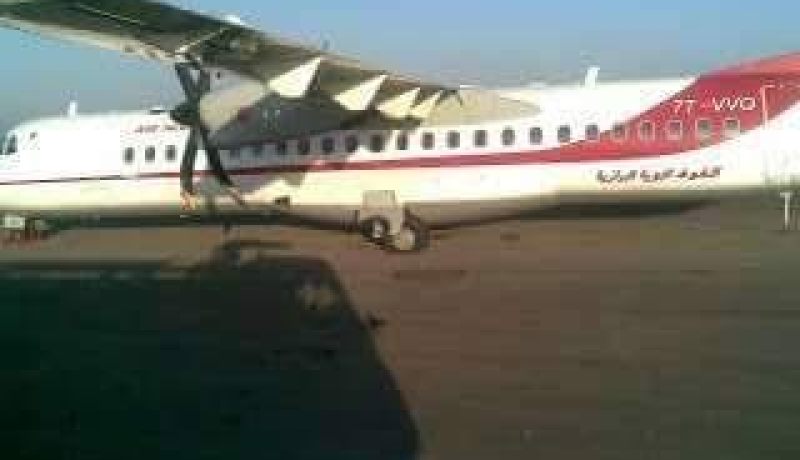 انفجارعجلة طائرة للخطوط الجوية الجزائرية بمطار عنابة