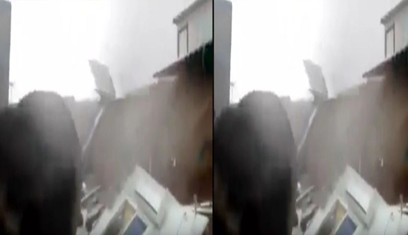 عاصفة مدمرة ترمي الحجر والشجر.. وتتسبب في جرح عامل ببجاية