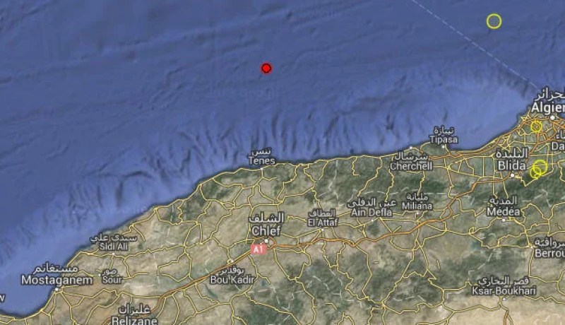 تسجيل هزة ارضية  بشدة 3.3 على سلم ريشتر في الشلف