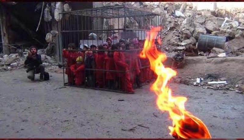 رسالة من أطفال دومة السورية على طريقة حرق الطيار الأردني