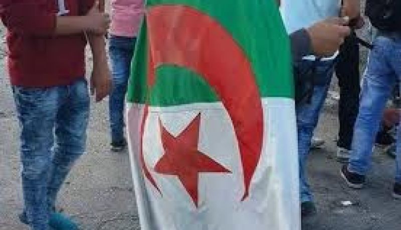 العلم الجزائري لإرهاب الصهاينة