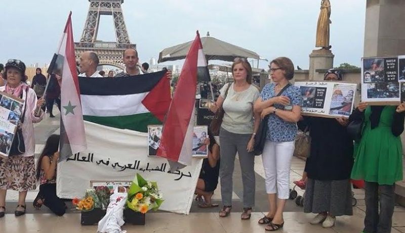 بالفيديو والصور الشباب العربي يدعو الحكام العرب التحرك لقضية الطفل الفلسطيني من باريس