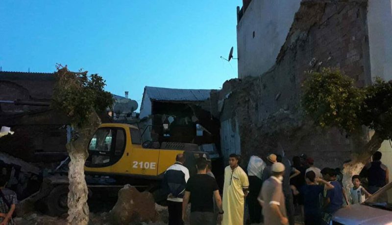 انهيار منزل بعد انزلاق للتربة في زرالدة