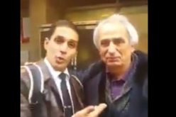 شاهد عندما يلتقي جزائري بالمدرب الأسبق حليلوزيتش