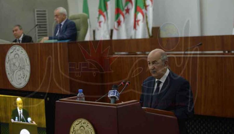 تبون يعرض مخطط عمل حكومته أمام البرلمان
