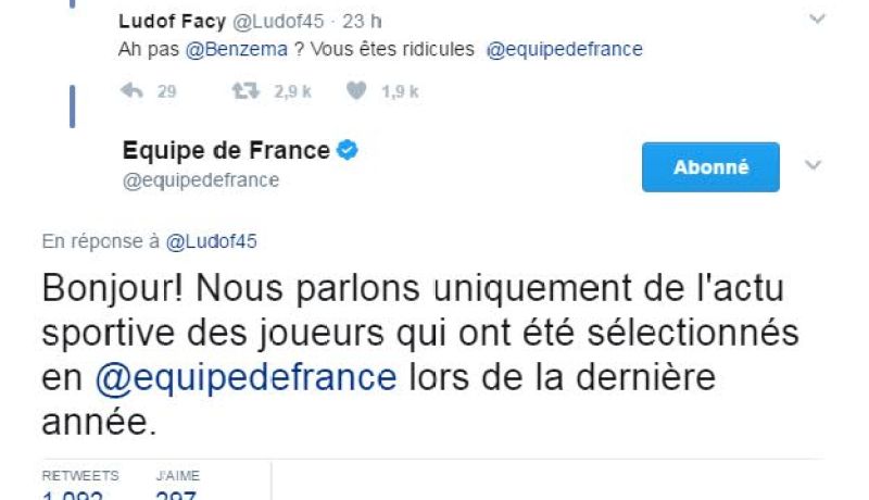 المنتخب الفرنسي متهم بالعنصرية بسبب تجاهل تهنئة بن زيمة