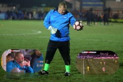 بالفيديو.. حارس مرمى يتناول وجبة طعام أثناء المباراة