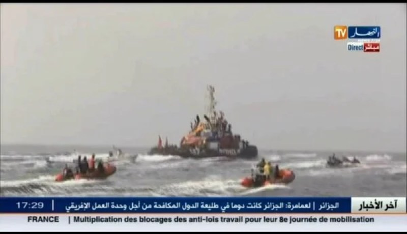 بالفيديو.. احتفالات استثنائية لفريق اتحاد العاصمة بالبطولة في عرض البحر