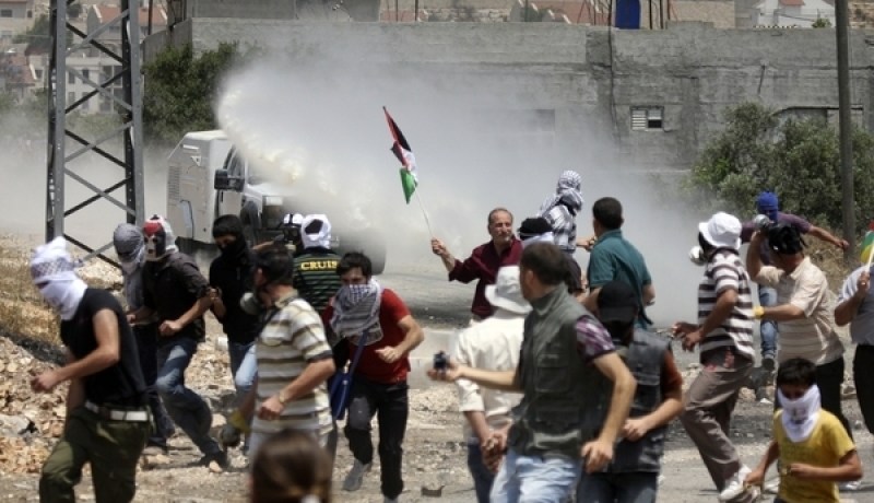 مواجهات بين الاحتلال الإسرائيلى والفلسطينيين فى قرية قصرة جنوب نابلس