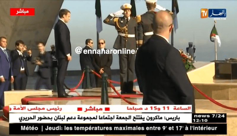 ماكرون يترحّم على أرواح شهداء الثورة الجزائرية
