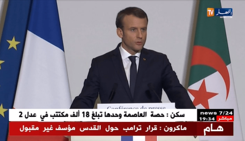 ماكرون.. مراجعة قاعدة الإستثمار 49/51 قرار سيادي للجزائر