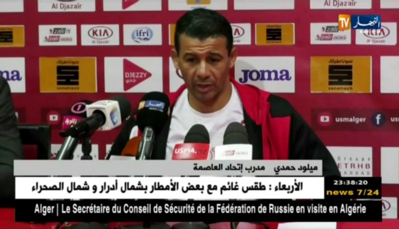 مدرب إتحاد العاصمة يؤكد رضاه عن مستوى لاعبه المغربي “رضا الهجهوج”