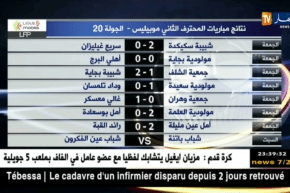 نتائج مباريات المحترف الثاني موبيليس – الجولة 20