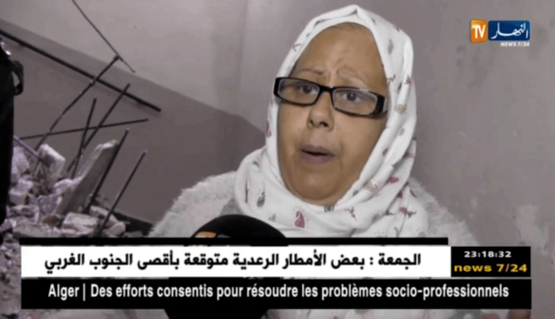 وهران: حالة من الرعب بعد إنهيار جزئي لسلالم عمارة بحي المدينة الجديدة