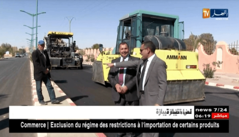 غرداية: إنطلاق عملية تزفيت الطرقات الحضرية بكل البلديات