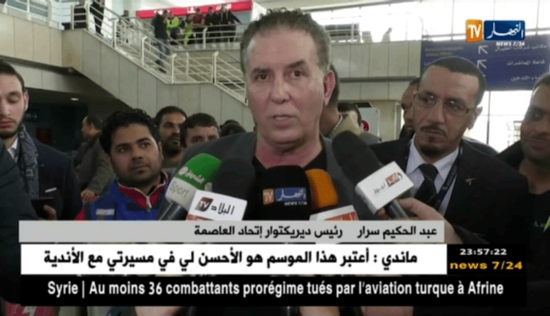 رئيس ديركتوار إتحاد العاصمة ينفي إشاعات الإستغناء عن مدافعه رياض كنيش ..