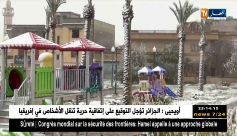 برج بوعريريج: تساقط للثلوج عبر إقليم الولاية مع تسجيل إنخفاض في درجات الحرارة