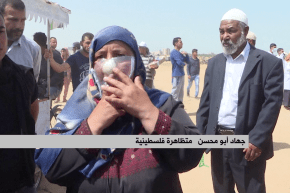 فلسطين: البصل والكمامات والإطارات… سلاح المتظاهرين أمام جنود الإحتلال