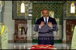 الوزير الأول السابق بدوي يلقي النظرة الأخيرة على جثمان الفقيد الفريق قايد صالح