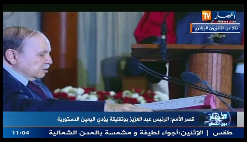 بالفيديو: الرئيس بوتفليقة يؤدي اليمين الدستورية أمام شخصيات تاريخية و سياسية