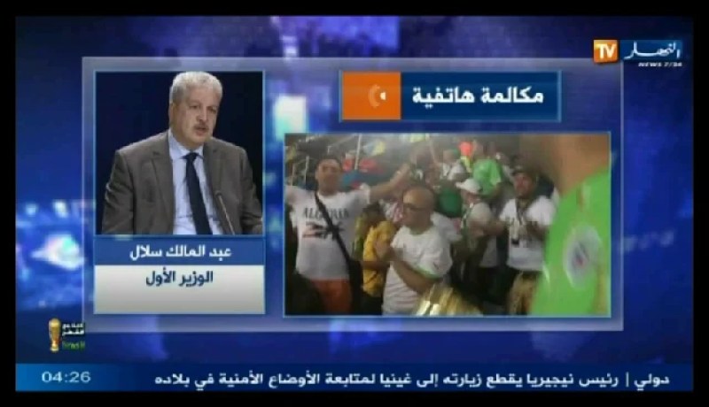 عبد المالك سلال يدلي بتصريح حصري “للنهار” ويهنئ الخضر بالتأهل للدور الثاني
