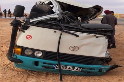 دفن الرعايا النيجريين ضحايا حادث مرور الحافلة بمقبرة حاسي لفحل في غرداية