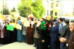 المشاهد الأولى للوقفات الإحتجاجية كنابست أمام مديريات التربية في كامل الترب الوطني