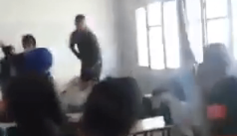 فيديو لكارثة في ثانوية برج الكيفان بالعاصمة