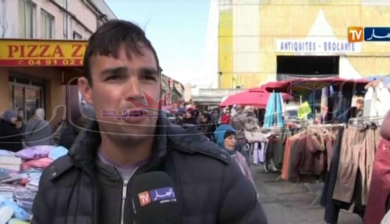 بالفيديو من Marchée de puces شاب يصرح أنا حرّاق وتحيا الحرّاقة في مارسيليا