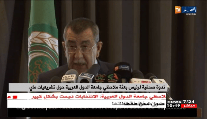 رئيس بعثة الجامعة العربية يؤكد على نزاهة وموضوعية الانتخابات التشريعية