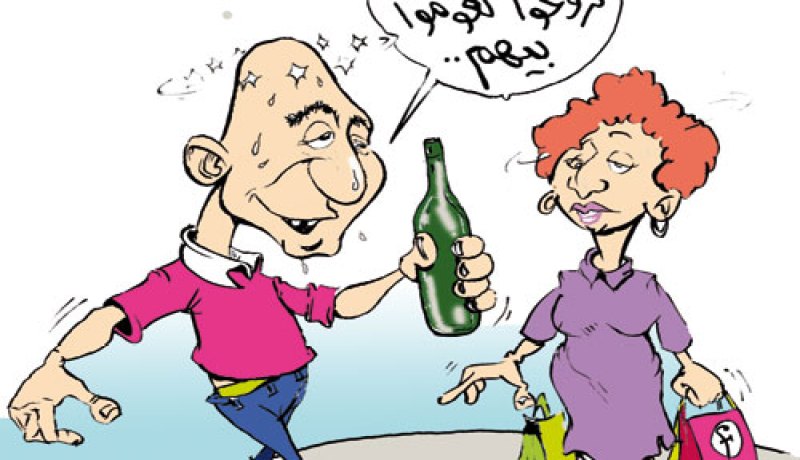 سكير وصديقه يسرقان قارورة ''فودكا'' وملابس داخلية!